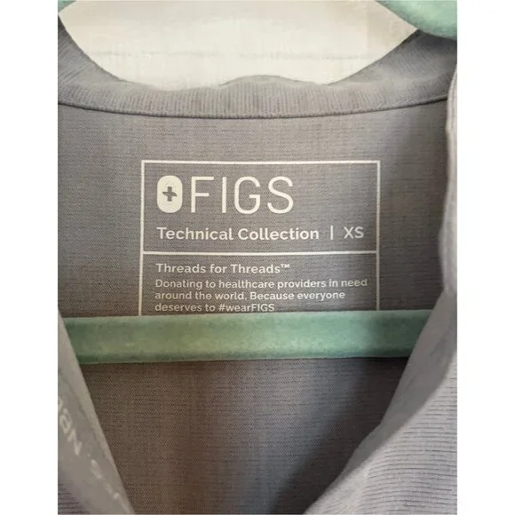 FIGS Women’s Medical Scrubs Top & Pants Gray XS - Picture 8 of 8